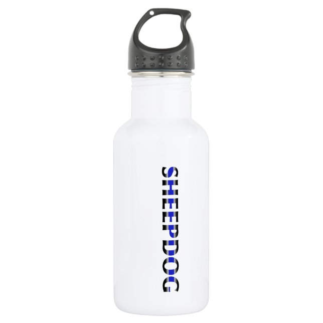 Sheepdog Water Bottle (Front)
