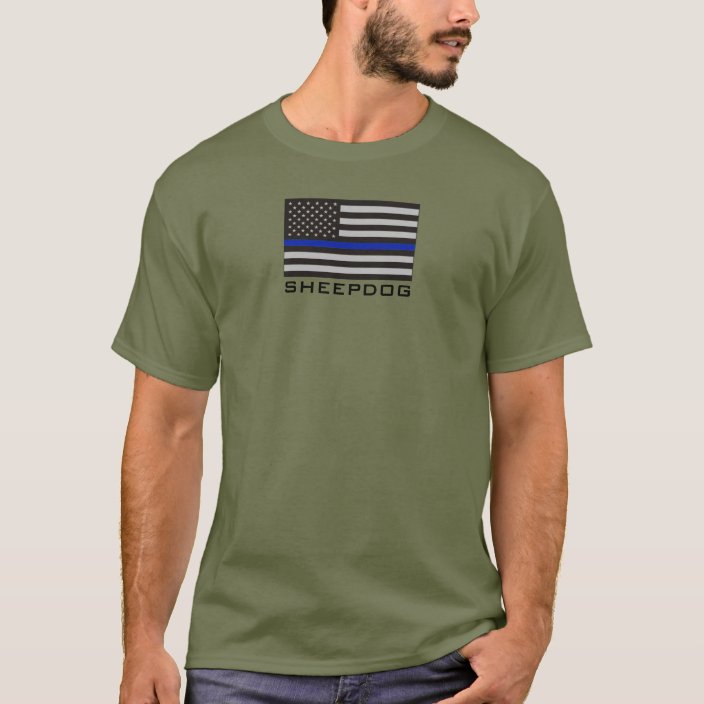 blue line flag t shirt