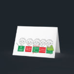 Sheepish Holiday Card<br><div class="desc">A delightful design by artist dagdart.  Wonderful holiday sayings  on a card you can personalize.</div>