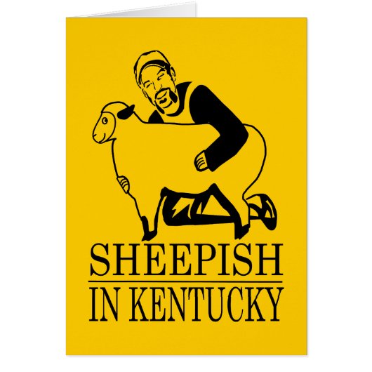 Sheepish In Kentucky Cards (Front)