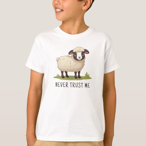 Sheepishly Unpredictable Quotes from Sheep Mouth T_Shirt