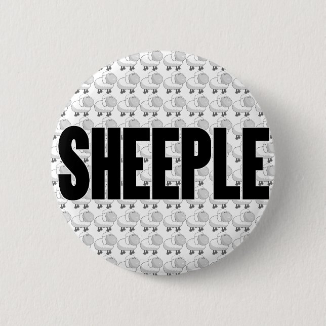 SHEEPLE 4 PINBACK BUTTON (Front)