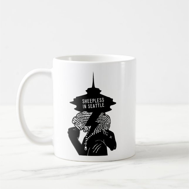 Sheepless_In_Seattle_Logo Coffee Mug (Left)