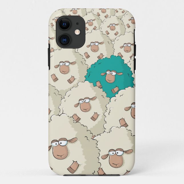 Sheeps Pattern Case-Mate iPhone Case (Back)