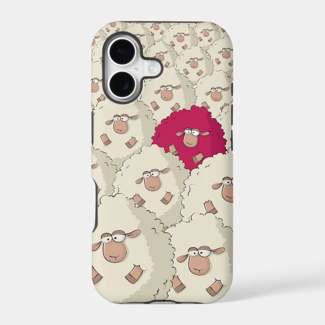 Sheeps Pattern Iphone Case (Back)