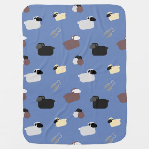 Sheeps & Shears Baby Blanket