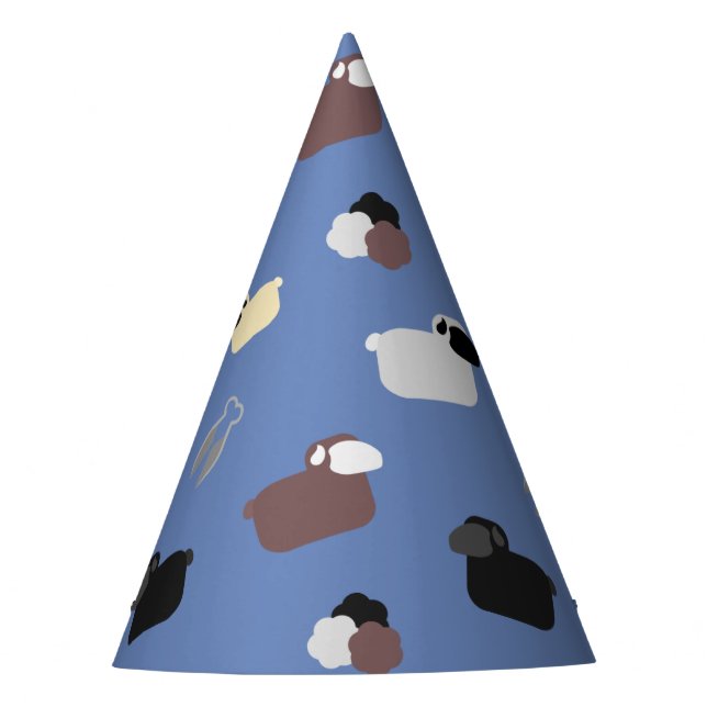 Sheeps & Shears Party Hat (Front)