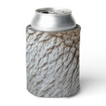 Sheep's Wool Abstract Nature Photo Can Cooler