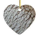 Sheep's Wool Abstract Nature Photo Ceramic Ornament