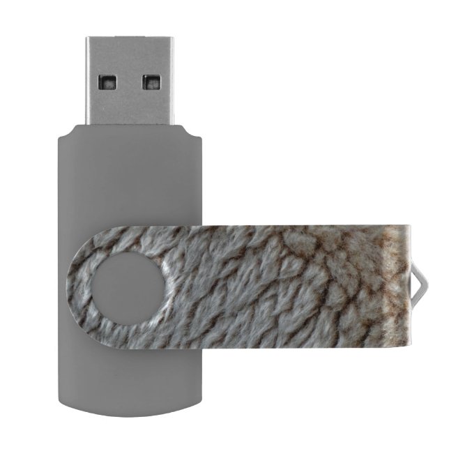 Sheep's Wool Abstract Nature Photo Flash Drive (Opened)