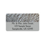 Sheep's Wool Abstract Nature Photo Label