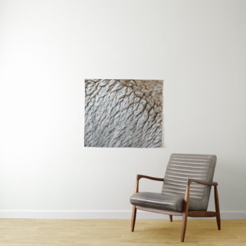 Sheeps Wool Abstract Nature Photo Tapestry