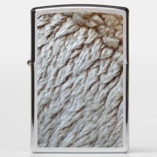 Sheep's Wool Abstract Nature Photo Zippo Lighter