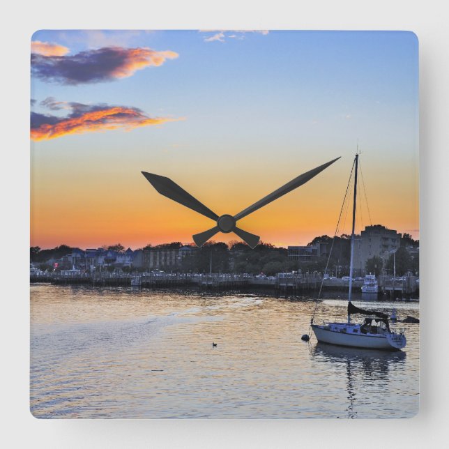 Sheepshead Bay, Brooklyn NY Square Wall Clock (Front)