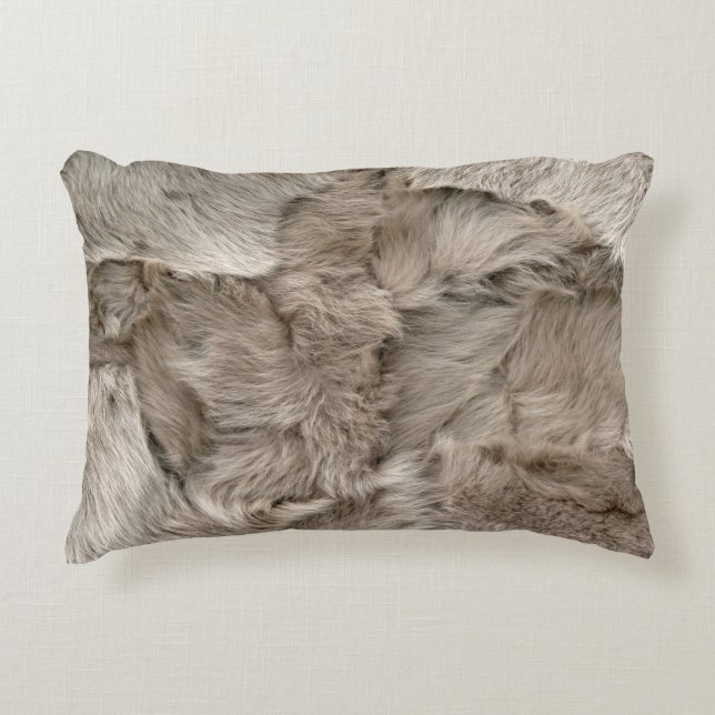 Sheepskin Decorative Pillow (Front)