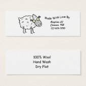Sheepy Fabric Tags (Front & Back)