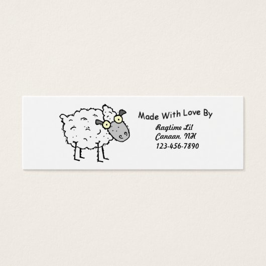 Sheepy Fabric Tags (Front)