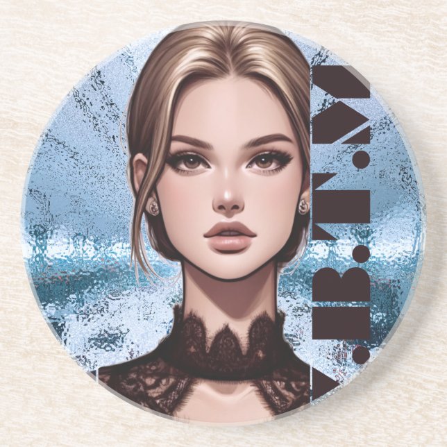Sheer . Animated Character Design Coaster (Front)