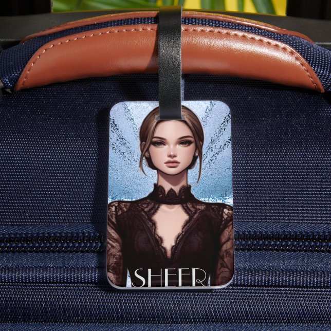 Sheer . Animated Character Design Luggage Tag (Back Insitu 4)