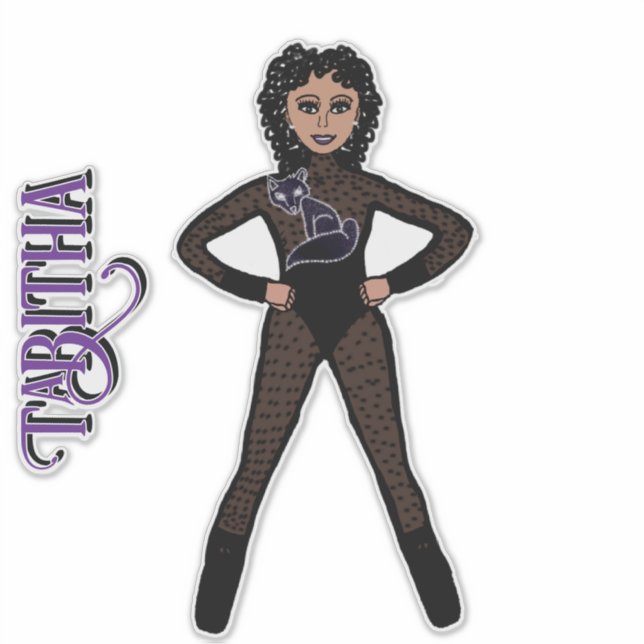 Sheer Black Spark  Dancer #2 Sticker (Front)