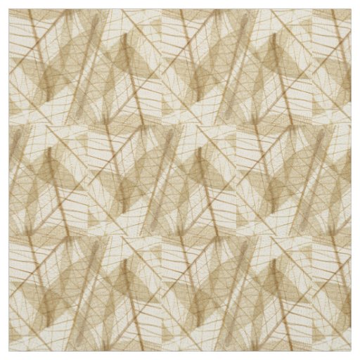 Sheer Cream Beige Lace Leaves Fabric