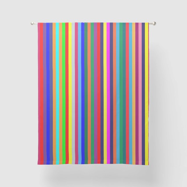 Sheer Curtain Stripe Colored Stripe (Front)