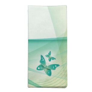 Sheer Green Butterfly Veil American MoJo Napk Cloth Napkin