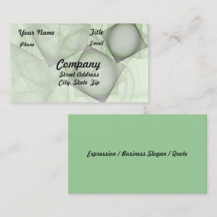 Sheer Green Tile Artwork Business Card