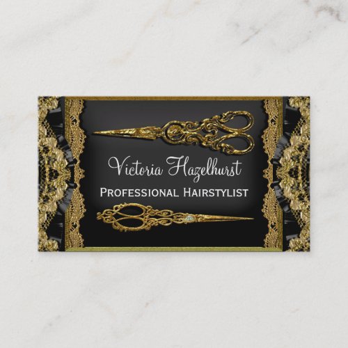 Sheer Hazelhurst Double Scissor  3.5" x 2.0" Business Cards
