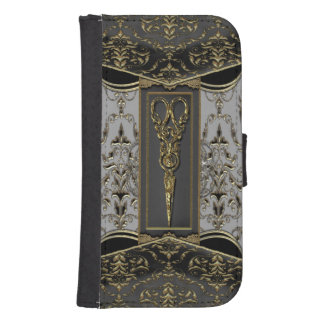 Sheer Hazlehurst Antiqued Scissors 4th Phone Wallet