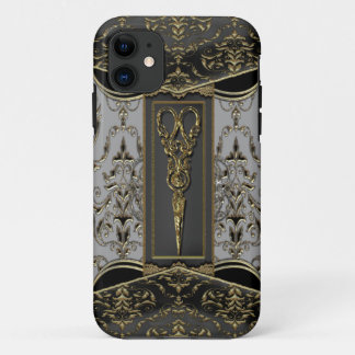 Sheer Hazlehurst Antiqued Scissors V iPhone 11 Case