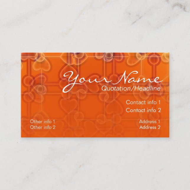Sheer Hearts Business Card (Front)