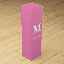 Sheer Pink Personalize Monogram Script Gift Box