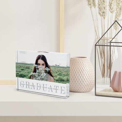 Sheer Stripe Graduation Keepsake