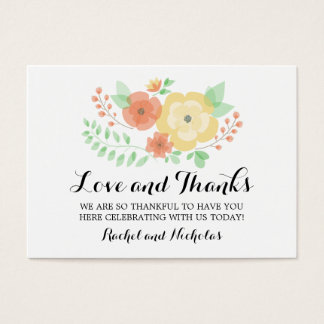 Wedding Candy Buffet Business Cards Templates Zazzle Sheer Summer Flowers Favor Tag