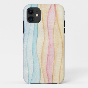Sheer Waves of Pastel Colors Stylish Pretty iPhone 11 Case