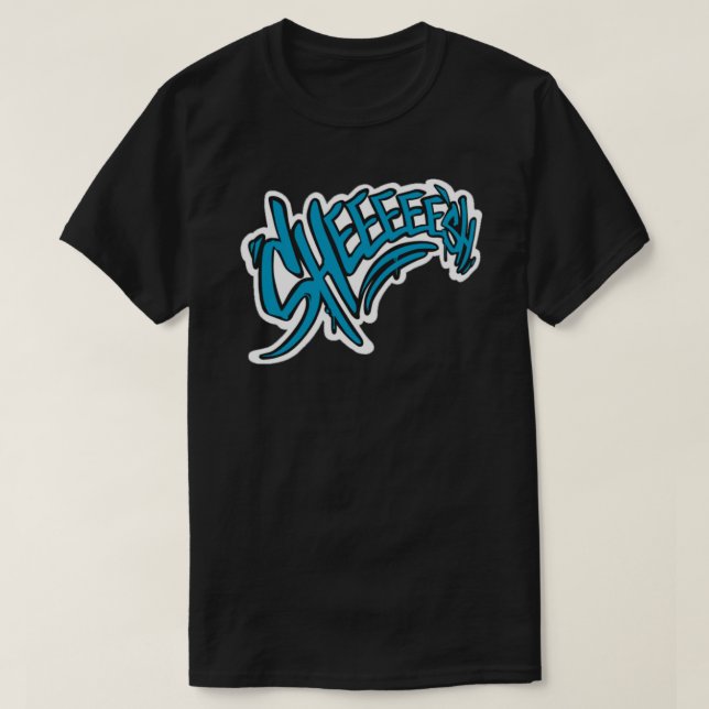Sheesh Spray Sticker T-Shirt (Design Front)