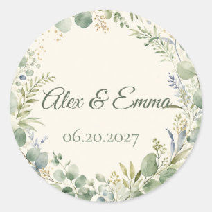 Sheet:Eucalyptus Greenery Wedding Seals