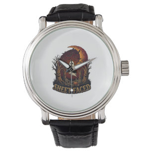 Sheet Faced Ghost Halloween Spooky Trees Moon_1 Watch