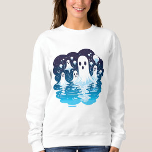 Sheet faced ghosts for Halloween Sweatshirt