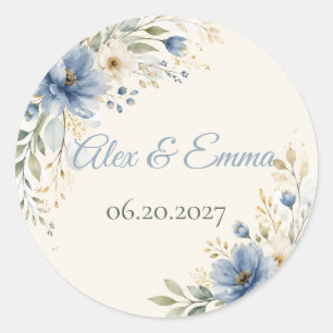 Sheet:Floral Monogram Wedding Envelope Seals