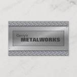 Sheet Metal Trade Business Card - Black &amp; Silver at Zazzle