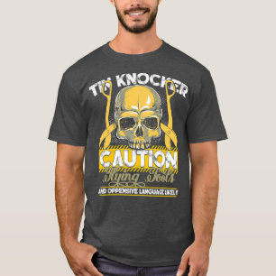Sheet Metal Worker Gifts Funny Tin Knocker Flying T-Shirt