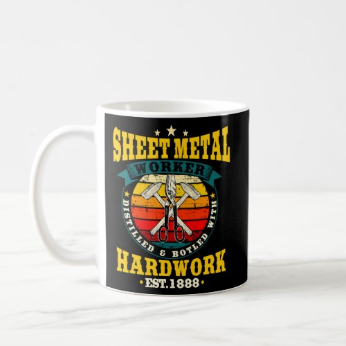 Sheet Metal Worker On Back Of Coffee Mug