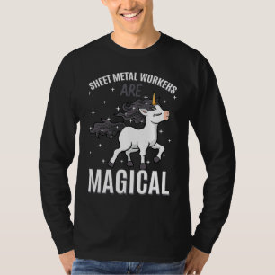 Sheet Metal Workers Are Magical Unicorn Job Profes T-Shirt