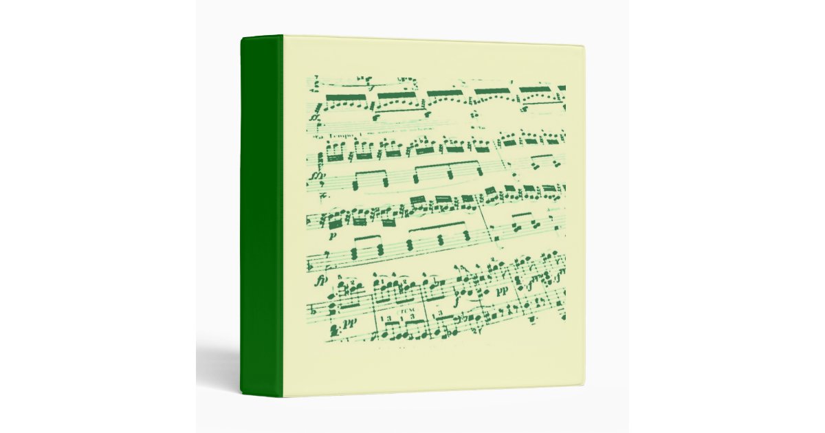 Sheet Music 3 Ring Binder Zazzle
