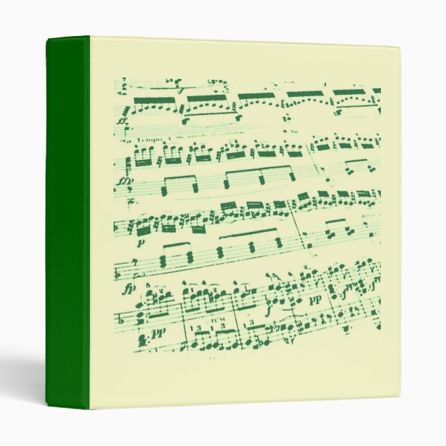 Sheet Music 3 Ring Binder (Front/Spine)