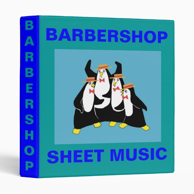 Sheet Music 3 Ring Binder (Front/Spine)