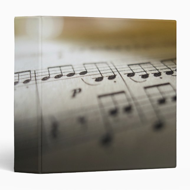 Sheet Music 4 3 Ring Binder (Front/Spine)