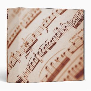 Sheet Music 5 3 Ring Binder